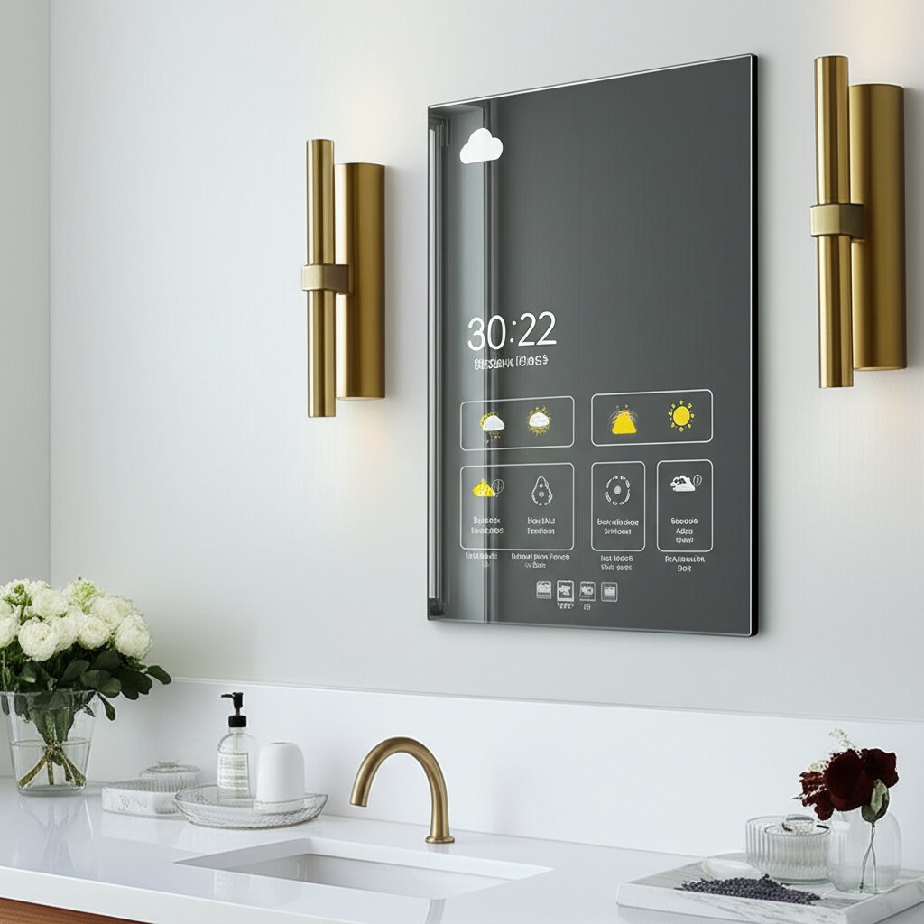 Smart Mirrors Transform Bathroom Vanities Into High Tech Hubs