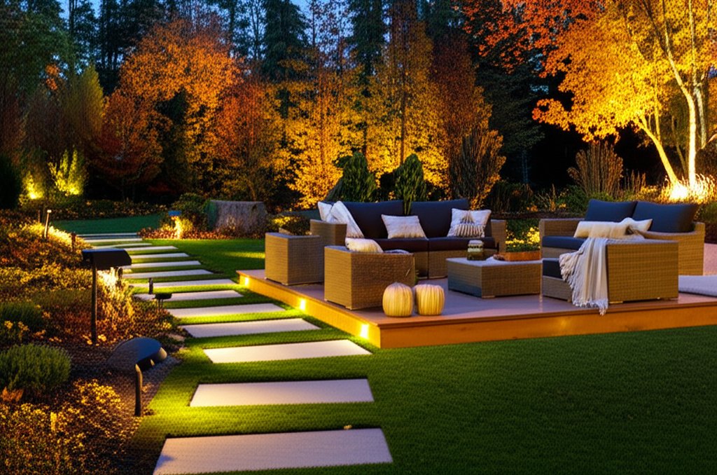Featured image for Smart Outdoor Lighting That Transforms Your Fall Evenings