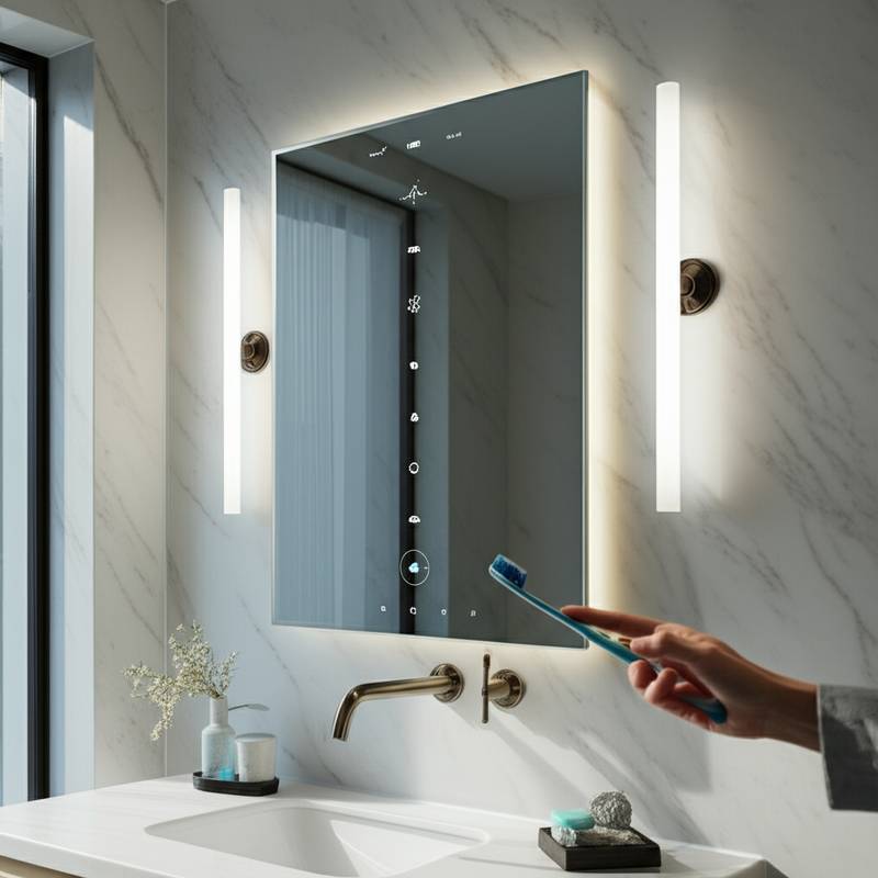 Featured image for Smart Mirrors Monitor Your Health While You Brush