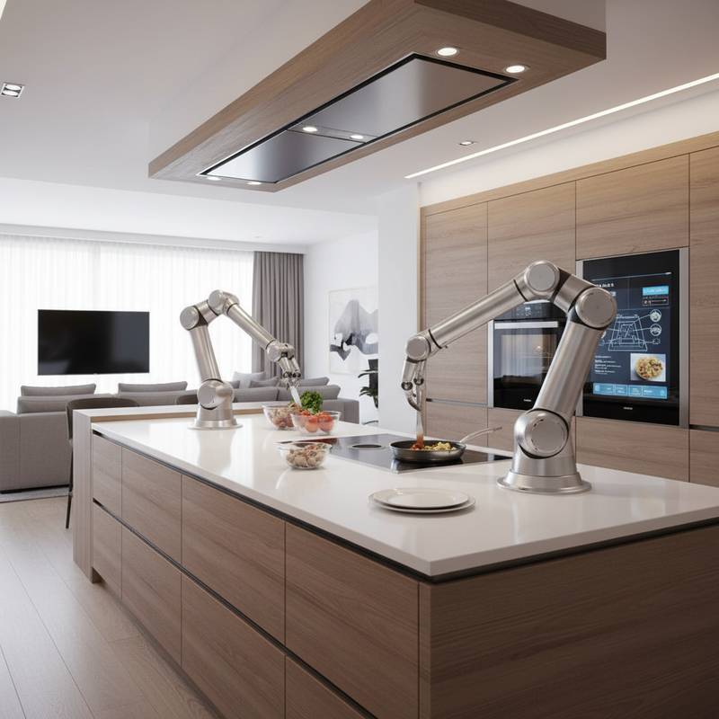 Featured image for Robot Kitchen Arms Cook While You're Away