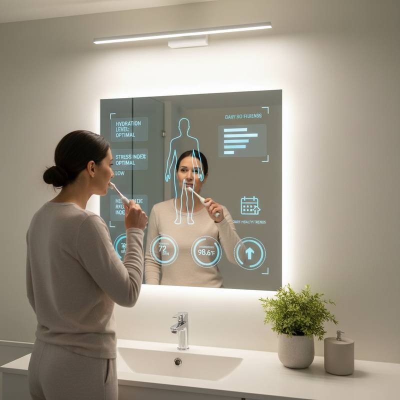 Featured image for Smart Mirrors Track Your Health While You Brush Your Teeth