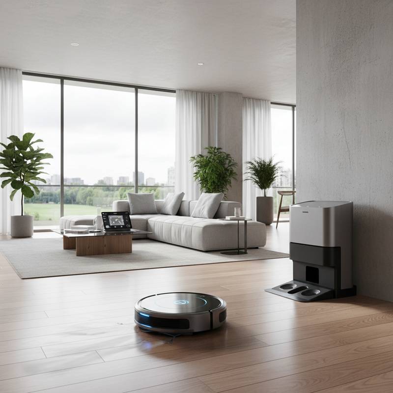 Featured image for Never Vacuum or Mop Again With AI Robot Cleaners