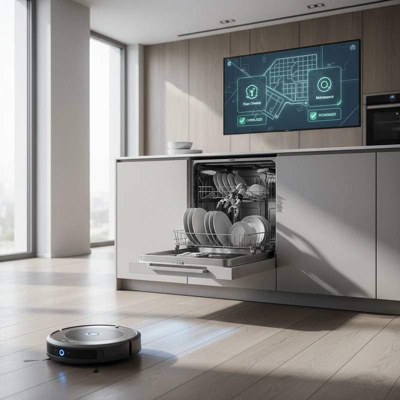 Featured image for Robot Vacuums Now Sync With Your Dishwasher