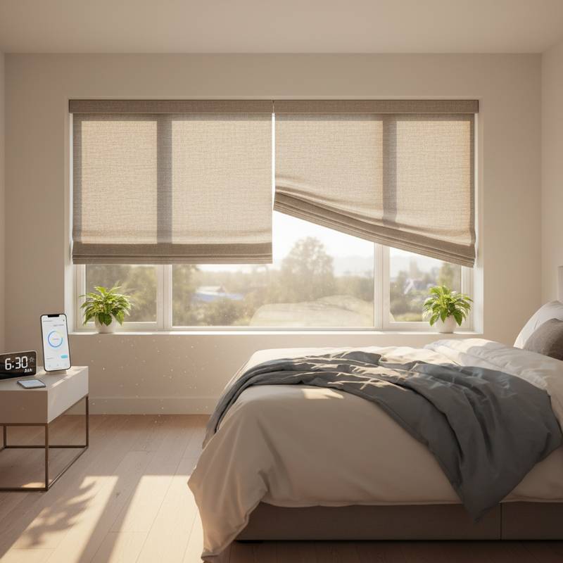 Featured image for Smart Blinds That Wake You With Natural Light Cycles