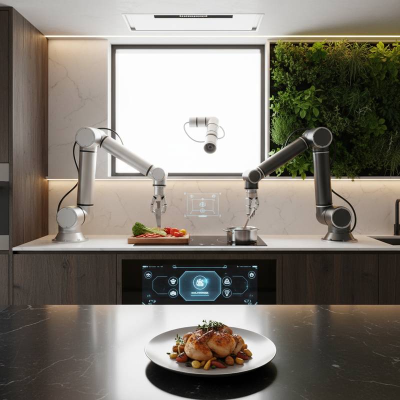 Featured image for Robotic Arms Now Cook Restaurant-Quality Meals at Home