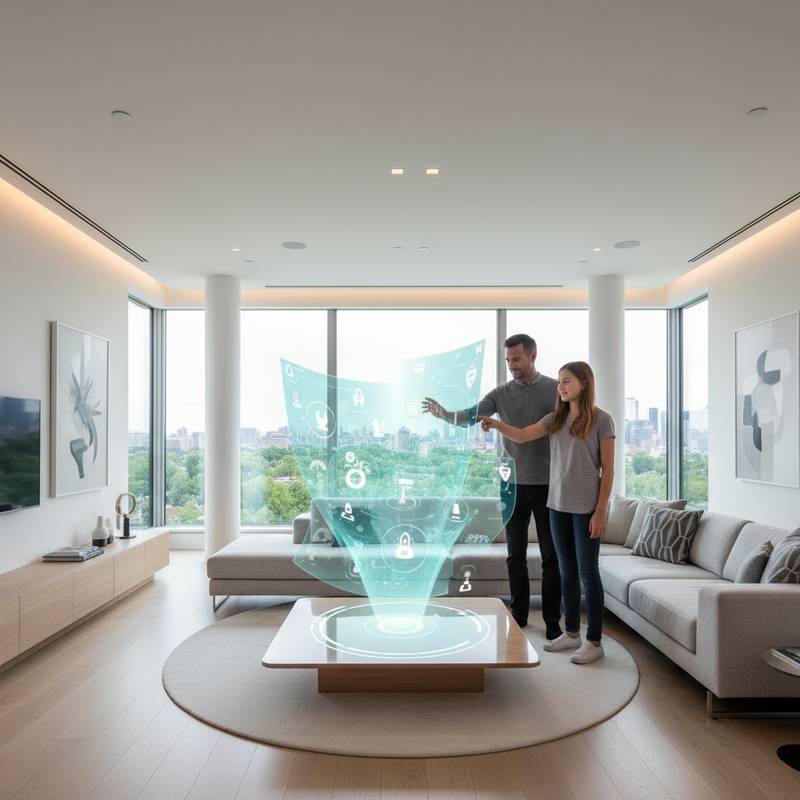 Featured image for Holograms Replace Apps in Smart Home Control Systems