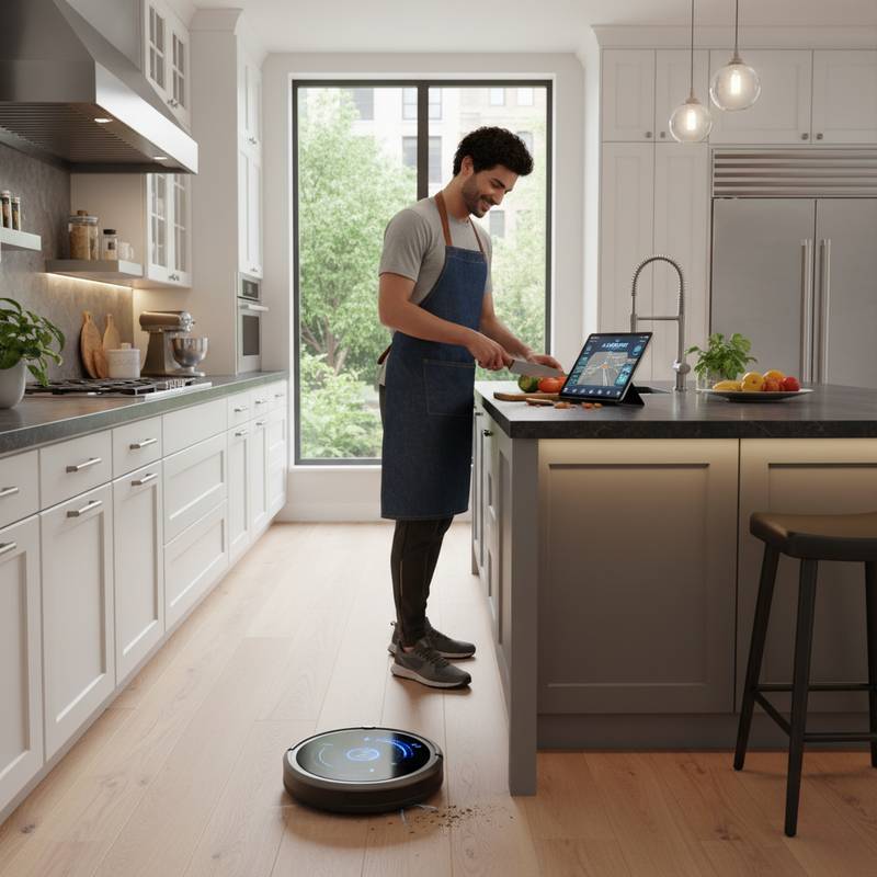 Featured image for Robot Vacuums That Clean Around Your Feet While You Cook