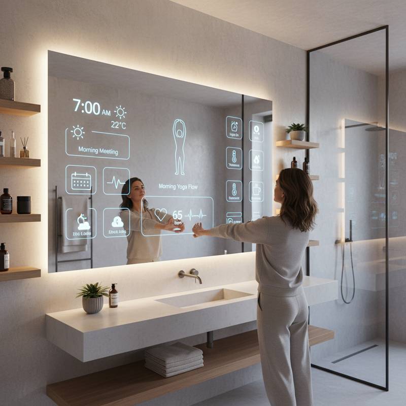 Featured image for Smart Mirrors That Wake You Up and Run Your Morning