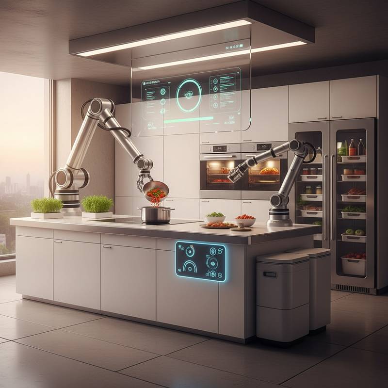 Featured image for Robotic Arms and Voice Control Bring Hands-Free Cooking