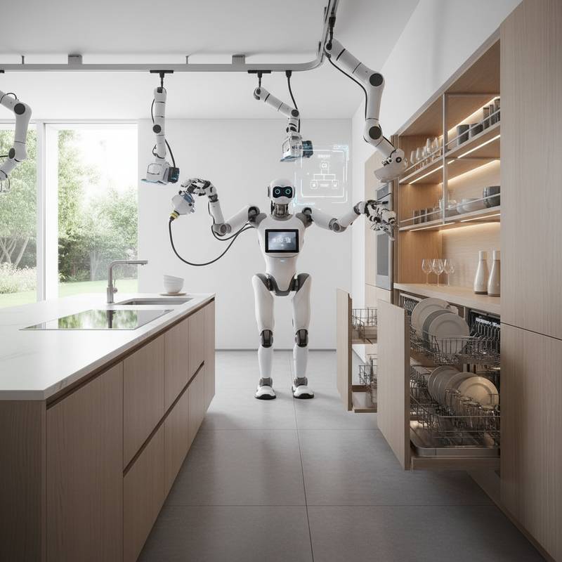 Featured image for Kitchen Robots Finally Solve the Dishwasher Problem