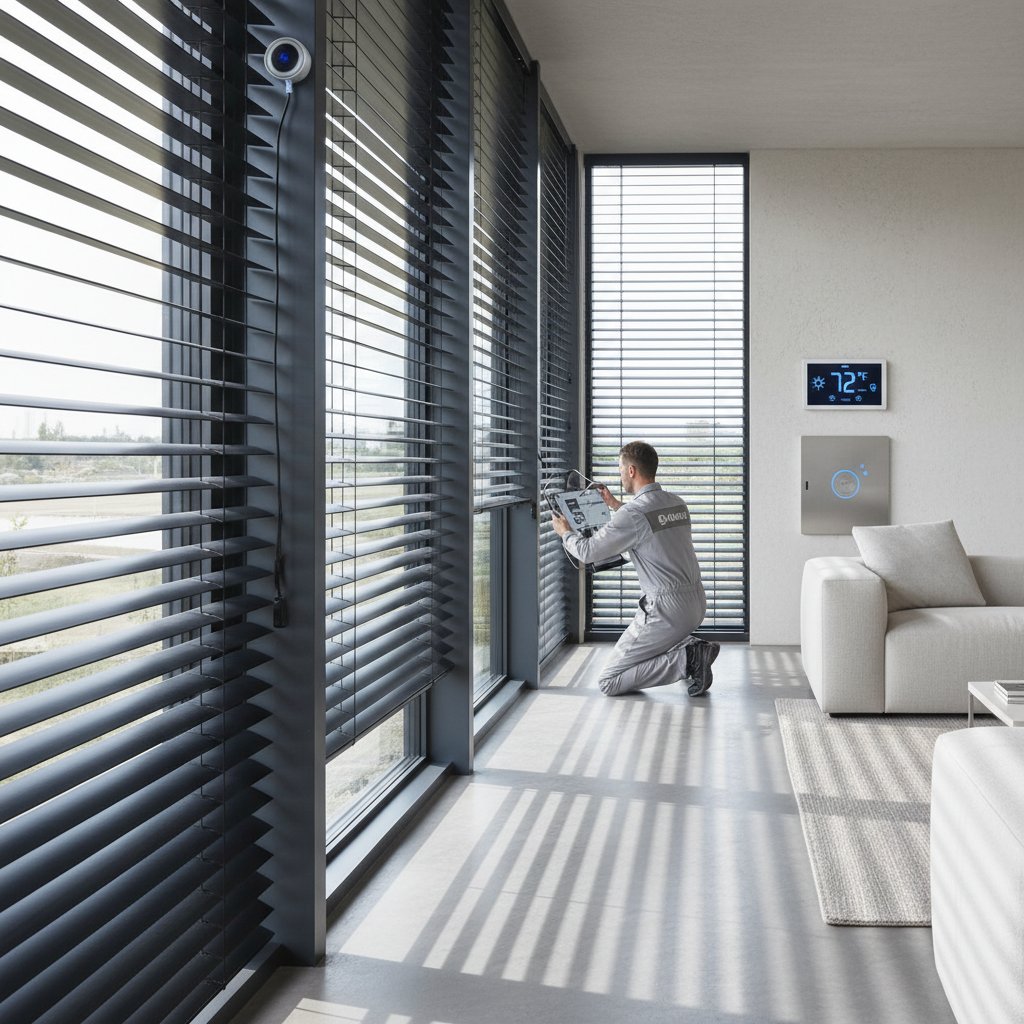 Featured image for Smart Blinds Cut Cooling Costs by Tracking the Sun