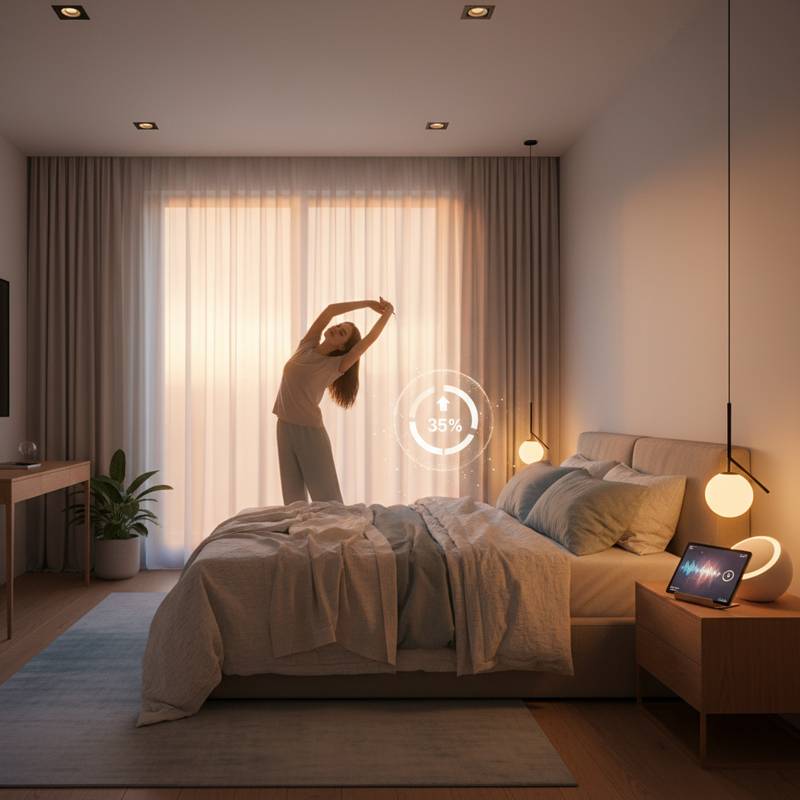 Featured image for Wake Up Refreshed: Circadian Lighting's 35% Sleep Boost