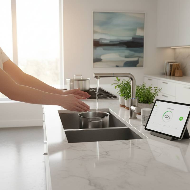 Featured image for Touchless Faucets Cut Kitchen Water Waste in Half