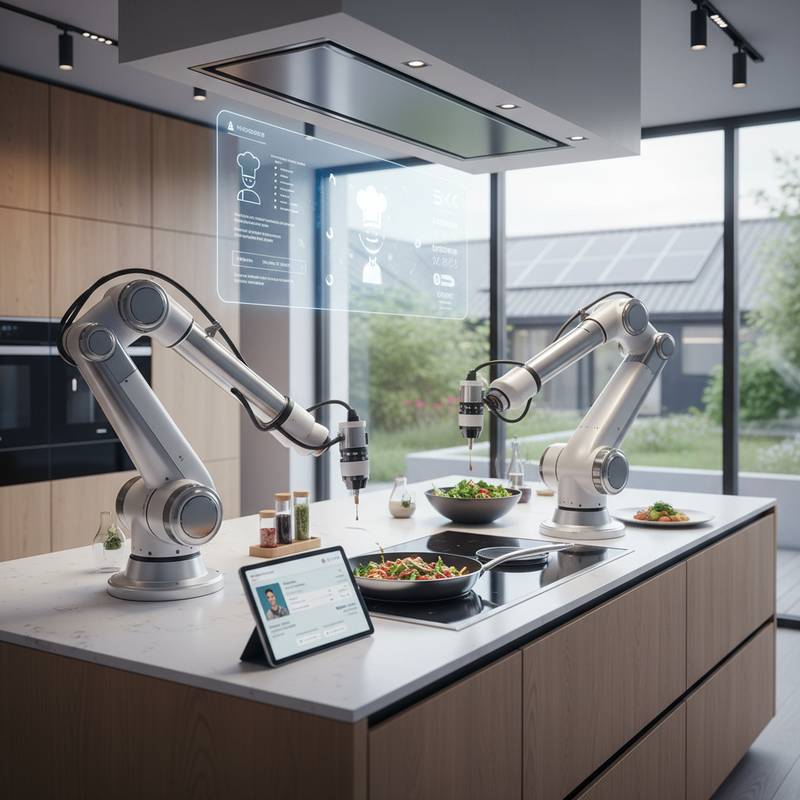 Featured image for Robotic Arms Cook Restaurant Meals for $500