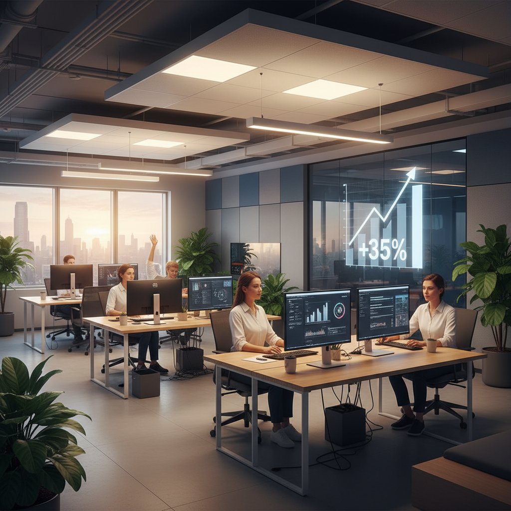 Featured image for Dynamic Smart Lighting Boosts Productivity 35%