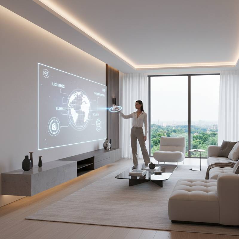 Featured image for Holographic Displays Remove Screens From Smart Homes