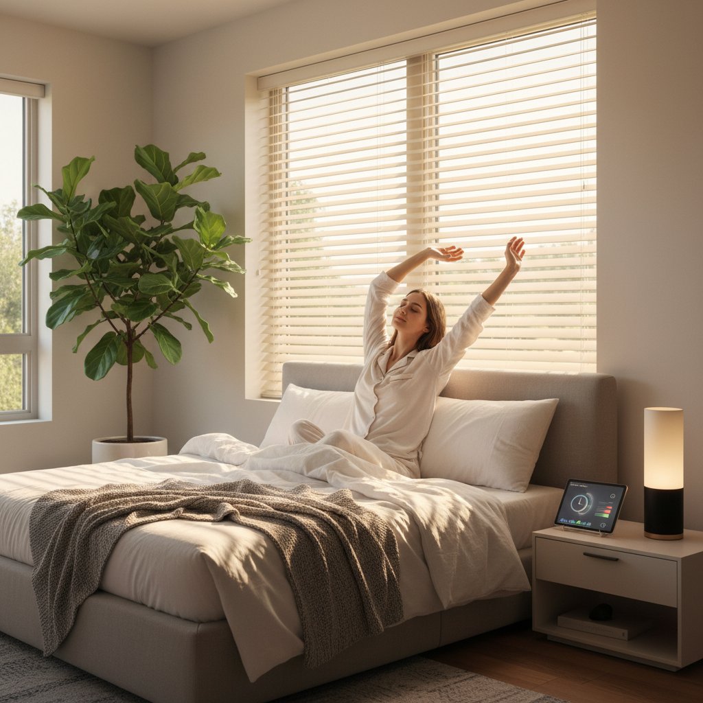 Featured image for Smart Blinds Sync Your Body Clock to Morning Light