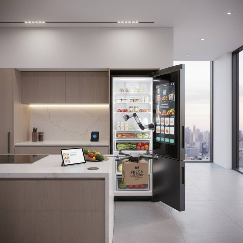 Featured image for Smart Fridges Now Restock Your Kitchen Automatically